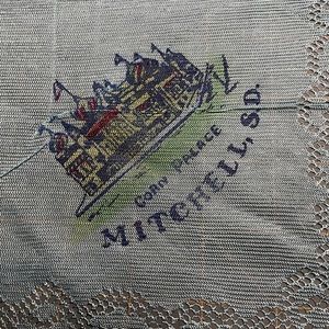 Vintage Souvenir Handkerchief